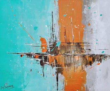 Jean Marie Ferrer artiste peintre de Provence, vente en ligne de tableaux à l'huile au couteau sur toile au couleurs de la Provence. Abstrait 1