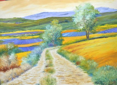 Jean Marie Ferrer artiste peintre de Provence, vente en ligne de tableaux à l'huile au couteau sur toile au couleurs de la Provence. Tableaux vendus en collection privée.Terre de Provence.