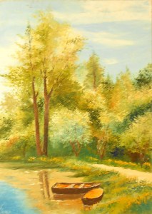 Jean Marie Ferrer artiste peintre de Provence, vente en ligne de tableaux à l'huile au couteau sur toile au couleurs de la Provence. Le coin des pêcheurs.