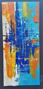 Jean Marie Ferrer artiste peintre de Provence, vente en ligne de tableaux à l'huile au couteau sur toile au couleurs de la Provence. Abstrait 3