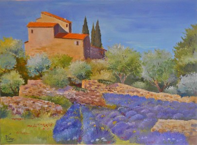 Jean Marie Ferrer artiste peintre de Provence, vente en ligne de tableaux à l'huile au couteau sur toile au couleurs de la Provence. Au pays du mistral